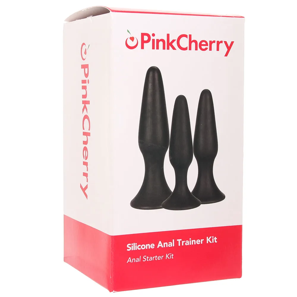 PinkCherry Silicone Anal Trainer Kit in Black