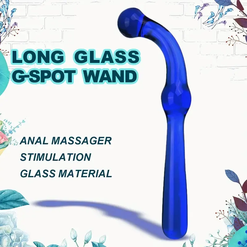 Premium Glass G-Spot Wand 7.6 Anal Prostate Massager Adult Sex Toy