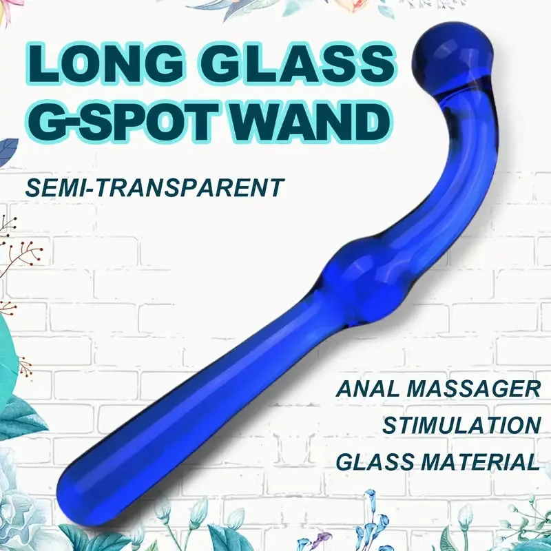 Premium Glass G-Spot Wand 7.6 Anal Prostate Massager Adult Sex Toy