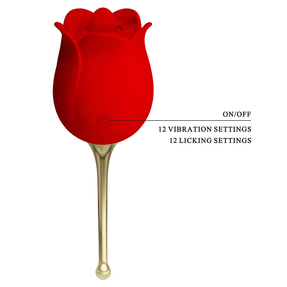 Pretty Love Rose Lover Vibrating Clitoral Licker