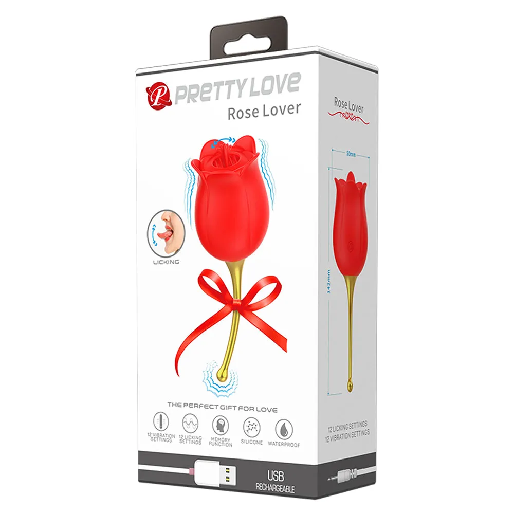 Pretty Love Rose Lover Vibrating Clitoral Licker