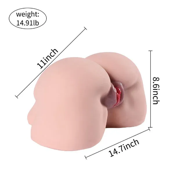 Propinkup Realistic Sex Doll | 14.91lb Madeleine Plump Ass Fat Pussy Dual Channel Lifelike Male Masturbator