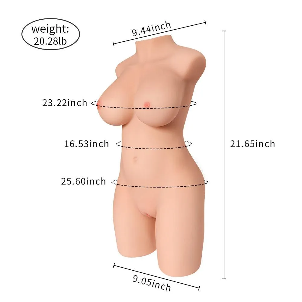 Propinkup Realistic Sex Doll | 20.28lb Mia 3D Dual Tunnels Pink Tits Lifelike Male Masturbator 【US Stock Available Only】