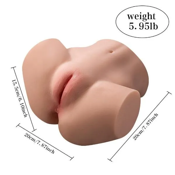 Propinkup Realistic Sex Doll | 5.95lb Sarah Ass Dual Channel Male Masturbation Toy Lifelike Butt