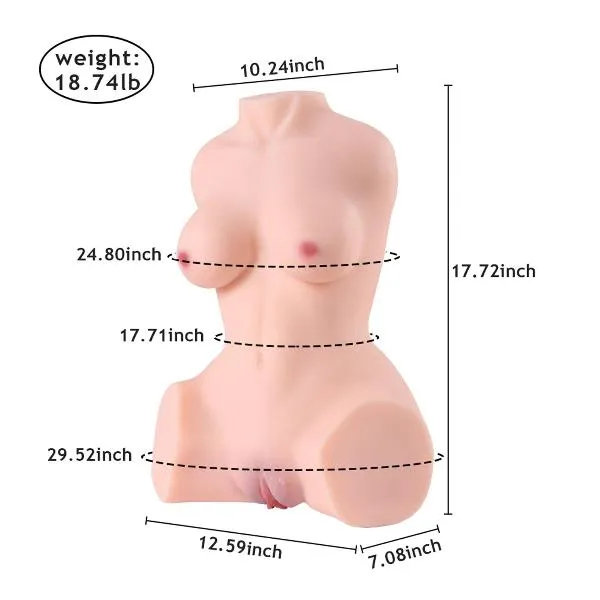 Propinkup Realistic Sex Doll Automatical Sucking Vibration Delia- 3D Pussy Tender Boobs Lifelike Skin Doll 【US Stock Available Only】