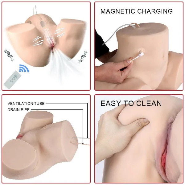 Propinkup Realistic Sex Doll Kimberley 3D Tunnel Automatical Sucking Vibration Lifelike Skin Butt 【US Stock Available Only】