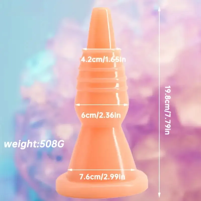 Realistic Anal Plug Lighthouse Pointed Hat Shape Suitable For Couples