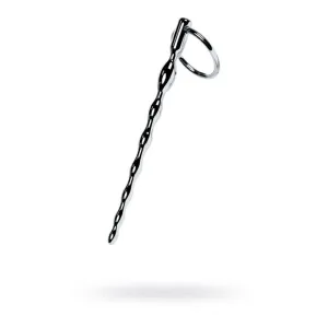 Silver Metal Braided Urethral Plug w Replaceable Ring