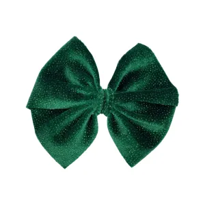 Sparkling Green Velvet Butterfly and Dainty