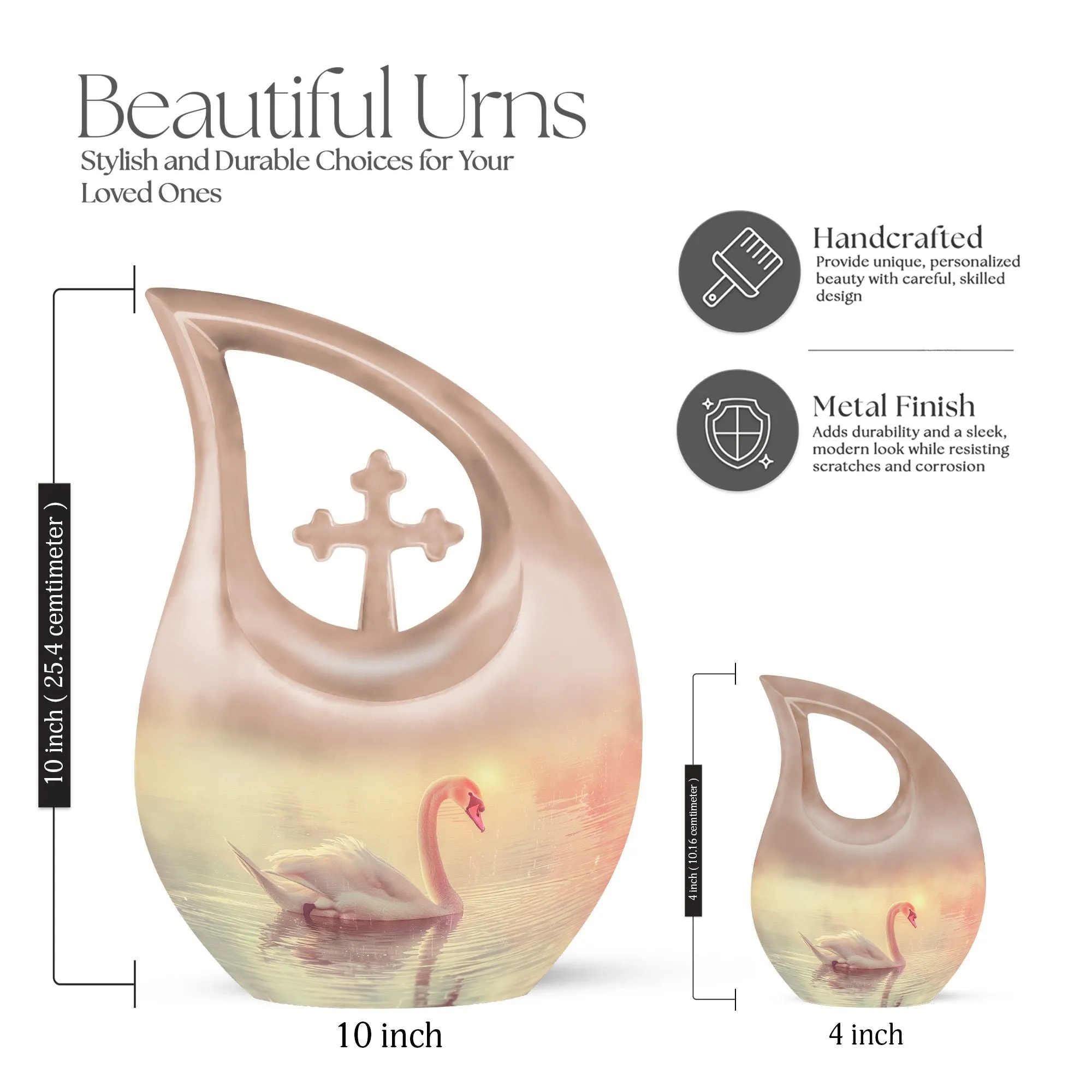 Swan Urn : Affordable Memorial Keepsake For Cherished Memories