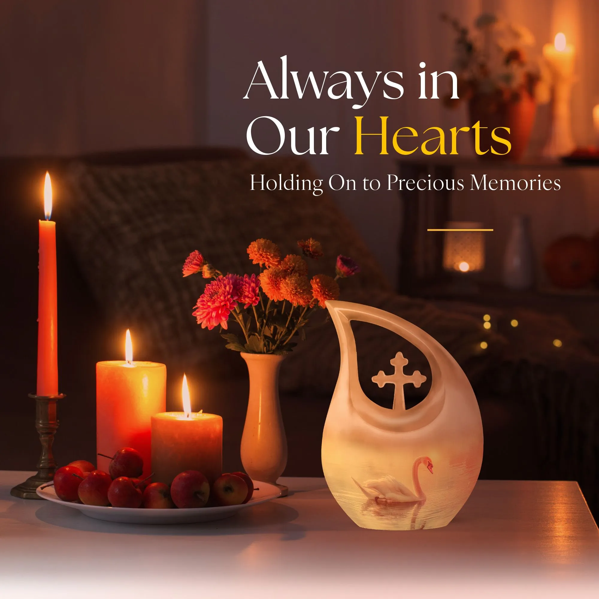 Swan Urn : Affordable Memorial Keepsake For Cherished Memories