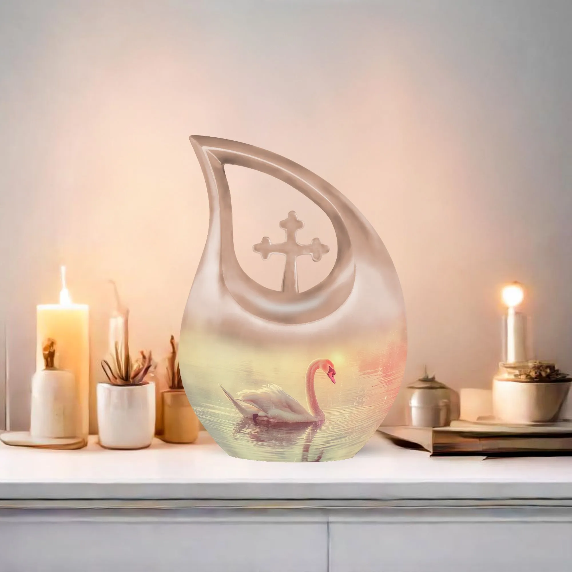 Swan Urn : Affordable Memorial Keepsake For Cherished Memories