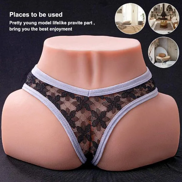Tracey Automatic Sex Doll 6.39lb 3 Speeds 10 Frequency Vibration Realistic Ass 3D Dual Channel Masturbator 【US Stock Available Only】