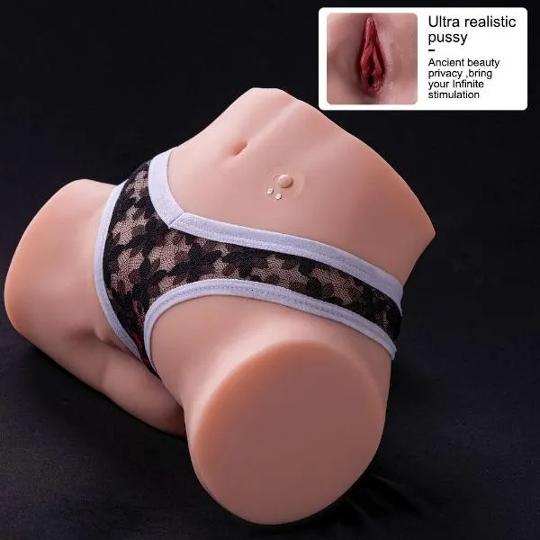 Tracey Automatic Sex Doll 6.39lb 3 Speeds 10 Frequency Vibration Realistic Ass 3D Dual Channel Masturbator 【US Stock Available Only】