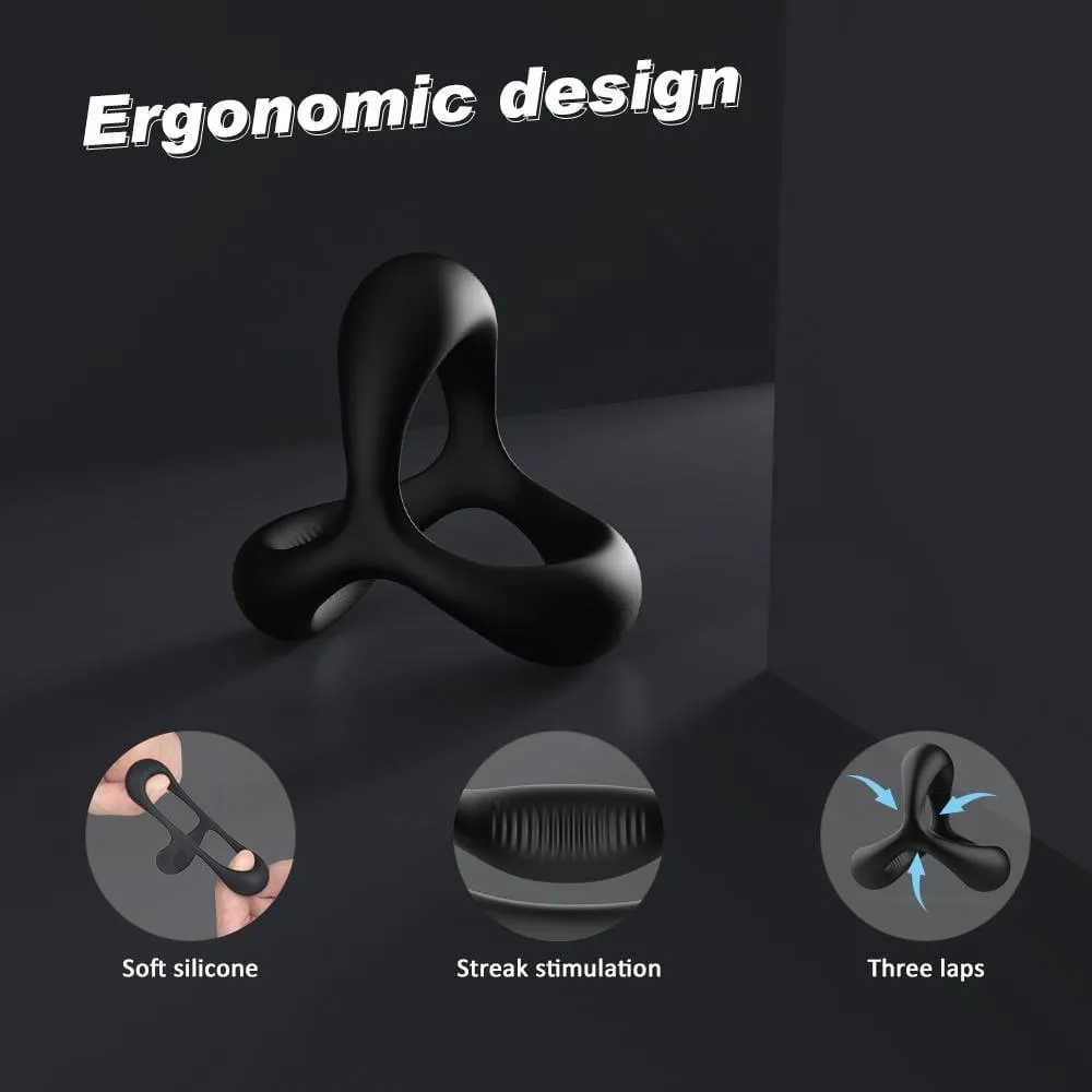 TRIANGLE 1.14 Inch Silicone Penis Ring for Erection Enhancing