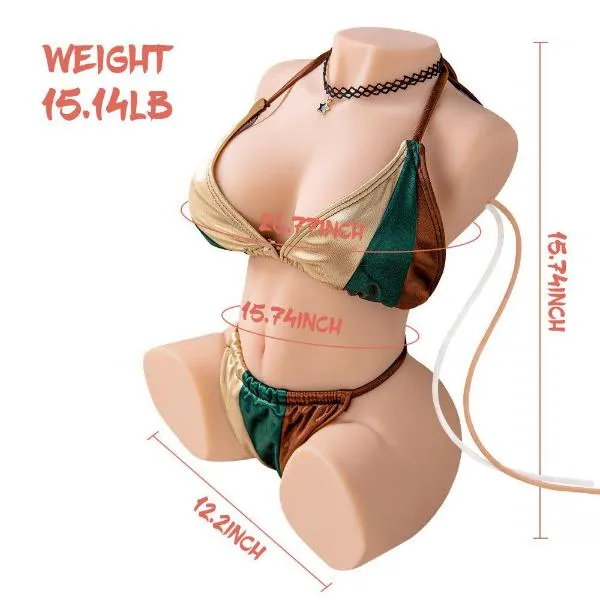Upgraded Jessie Automatic Suction Vibration Lifelike Sex Doll 15lb 【US Stock Available Only】