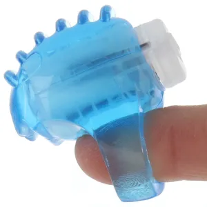 Vibrating Finger Teaser in Blue